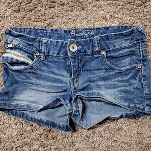 Girls Blue Jean Shorts by Amethyst - Size 3